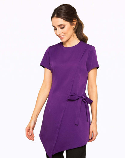 Tranquility Asymmetric Beauty Tunic - Purple (Superior 4-Way Stretch)